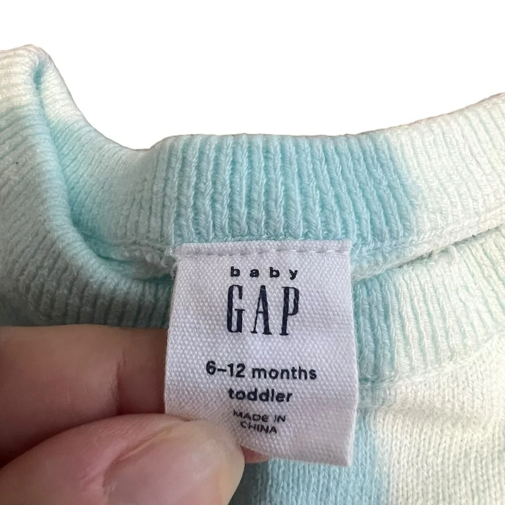 Baby gap Star knitted sweater ice blue 6-12 months